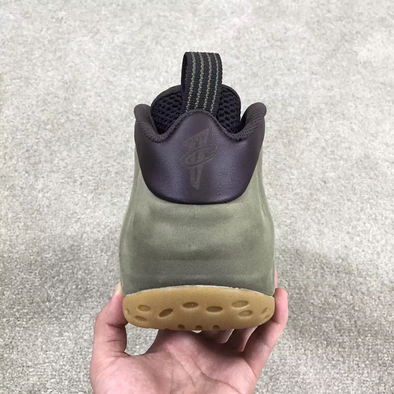 Olive Suede Nike Air Foamposite One PRM
