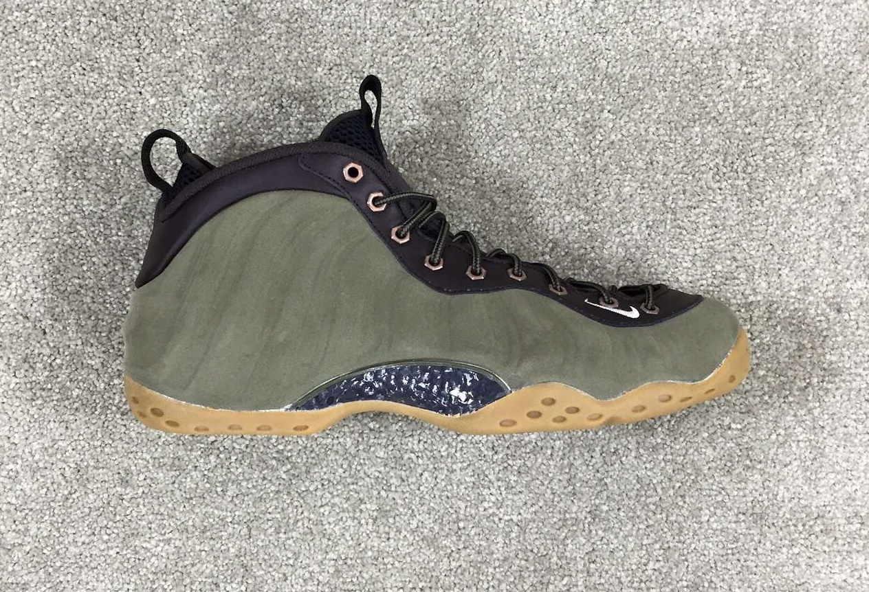 Olive Suede Nike Air Foamposite One PRM