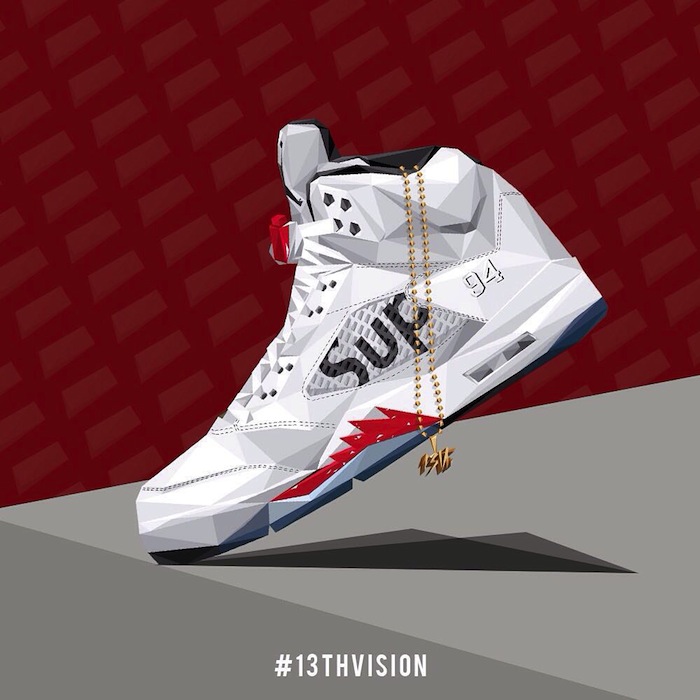 Air Jordan 5 Supreme Collection Illustration 13th Vision