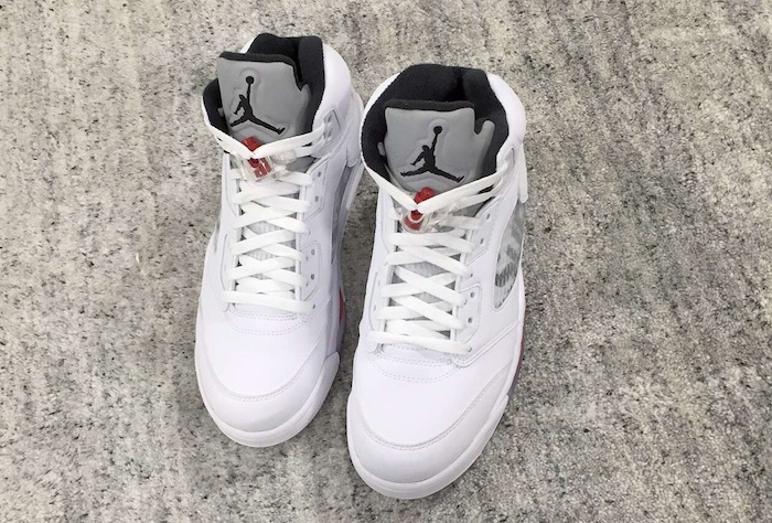 Supreme Air Jordan 5 White - Sneaker Bar Detroit