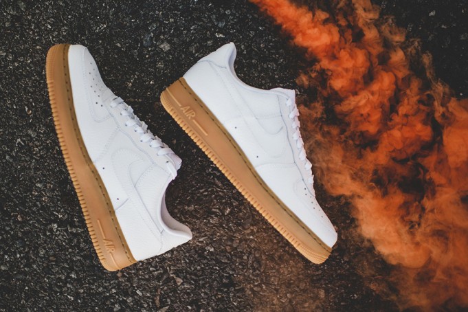 white gum bottom air force ones