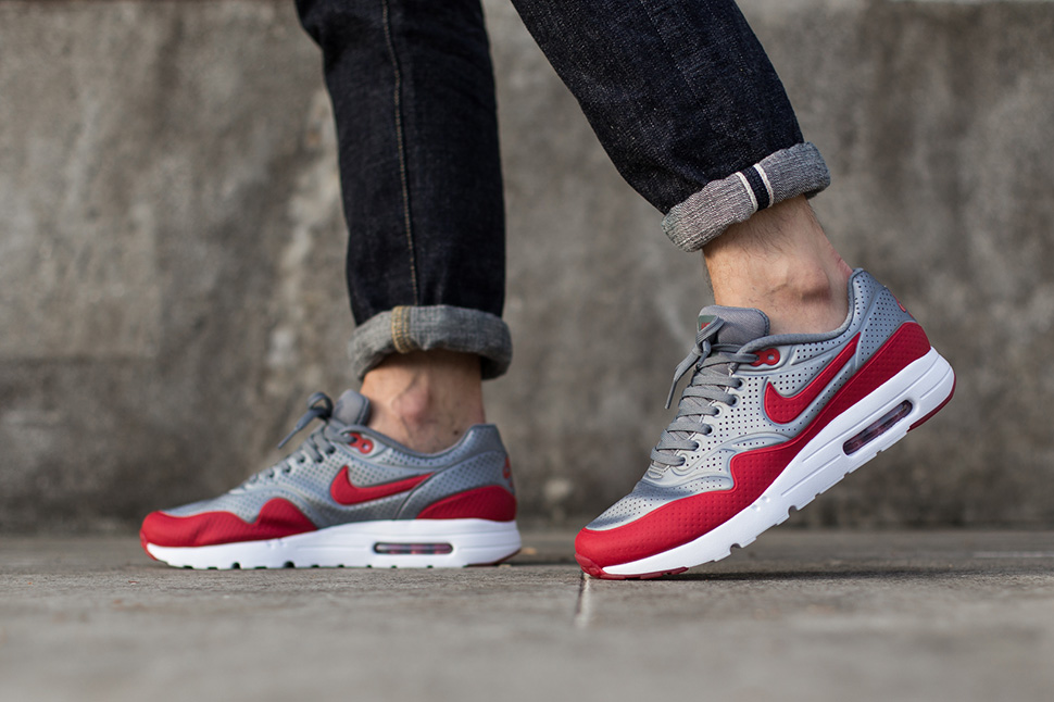 Nike Air Max 1 Ultra Moire Metallic Cool Grey Gym Red