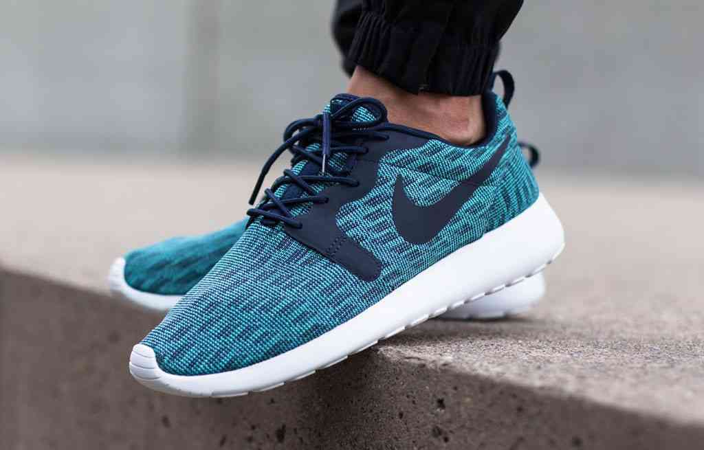 Nike Roshe Run Jacquard Aqua Navy - Sneaker Bar Detroit