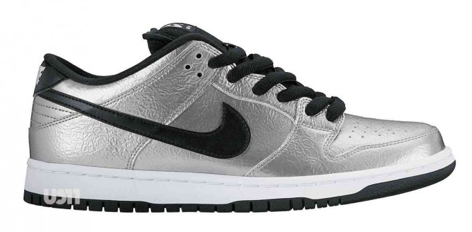 nike sb dunk mid black silver
