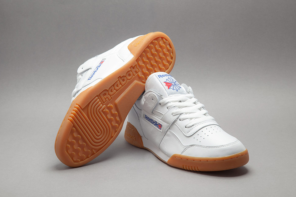 reebok classic white with gum sole