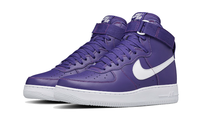 Nike Air Force 1 High Purple Leather White