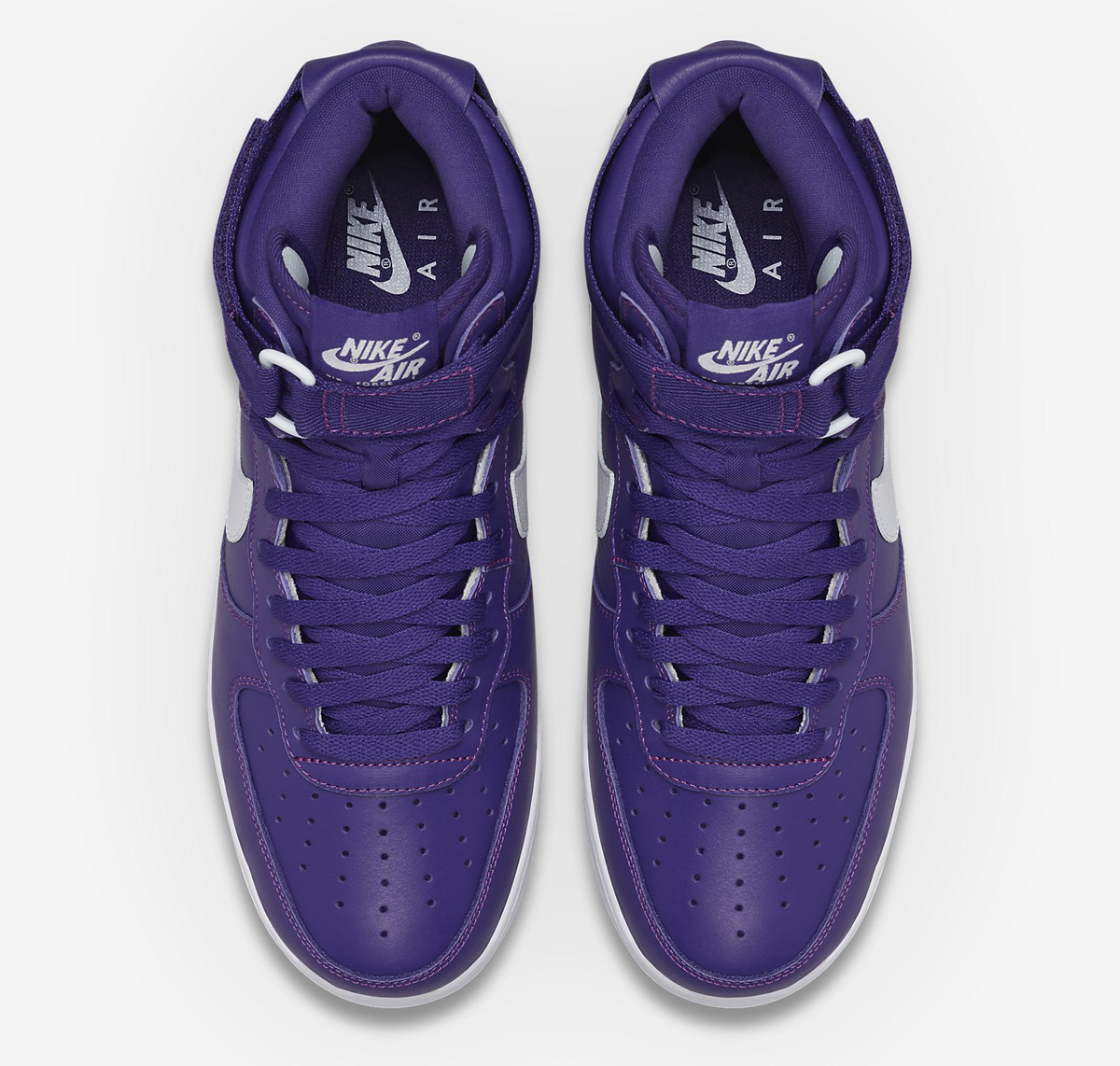 Nike Air Force 1 High Purple White Sneaker Bar Detroit