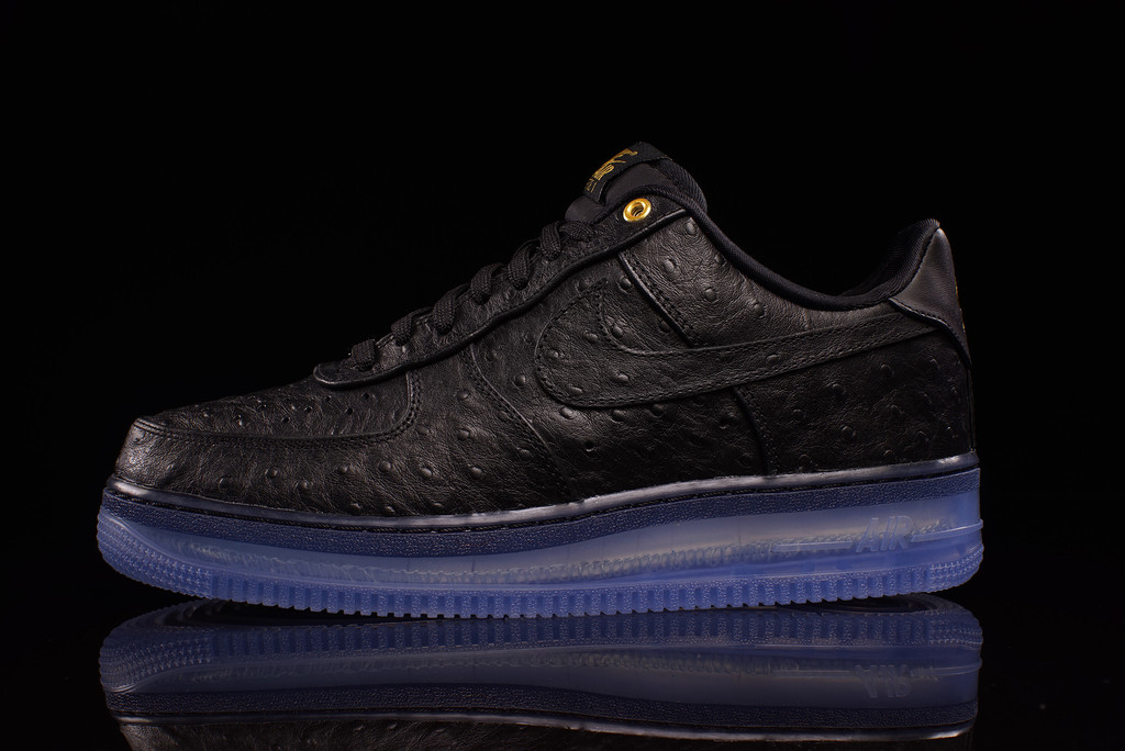 Black Ostrich Nike Air Force 1 Low