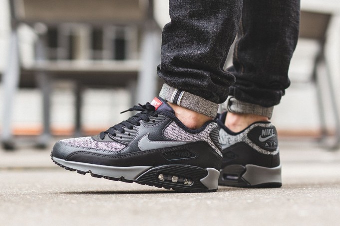 Nike Air Max 90 Essential Black Grey Red - Sneaker Bar Detroit