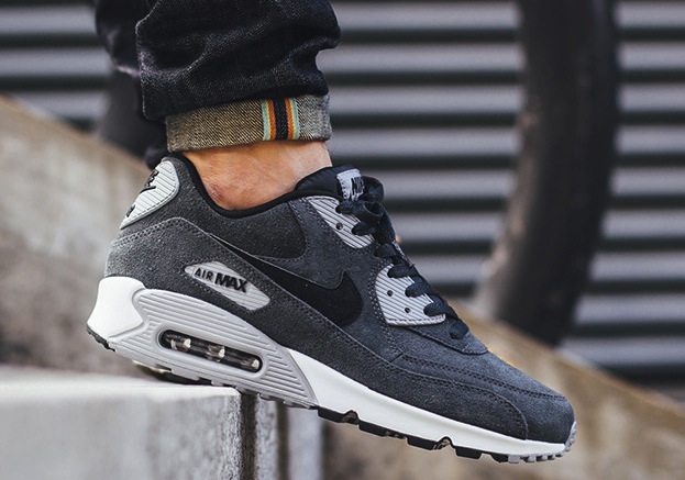 Nike Air Max 90 Leather Anthracite Wolf Grey