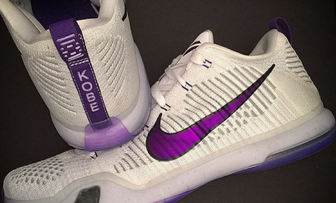 Nike Kobe 10 Elite Low White Purple PE