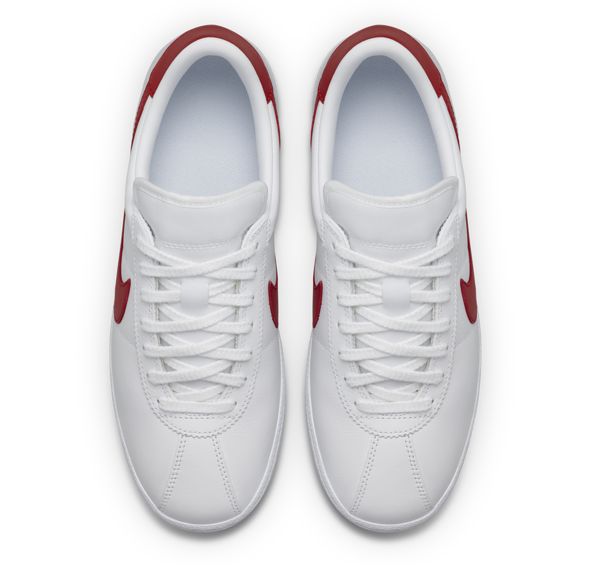nike bruin low white red