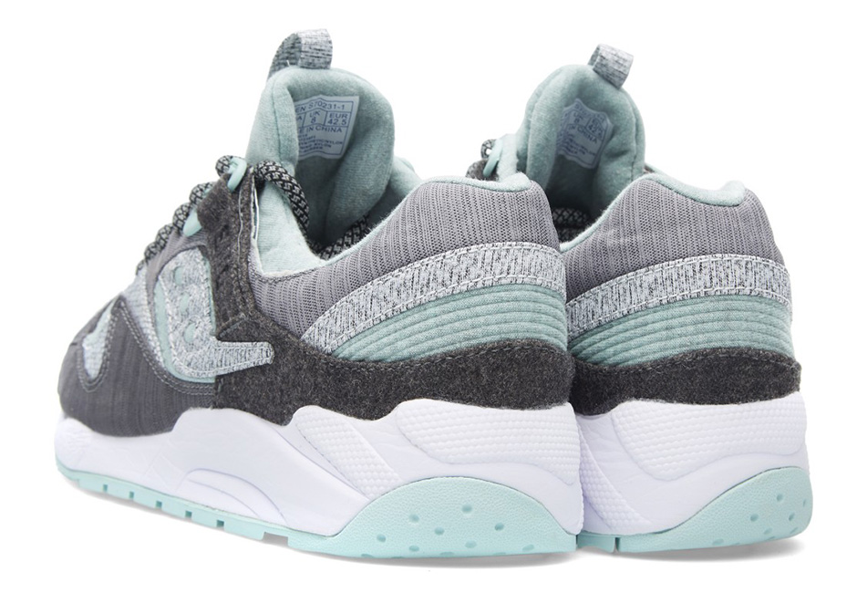 END Clothing x Saucony Grid 9000 White Noise