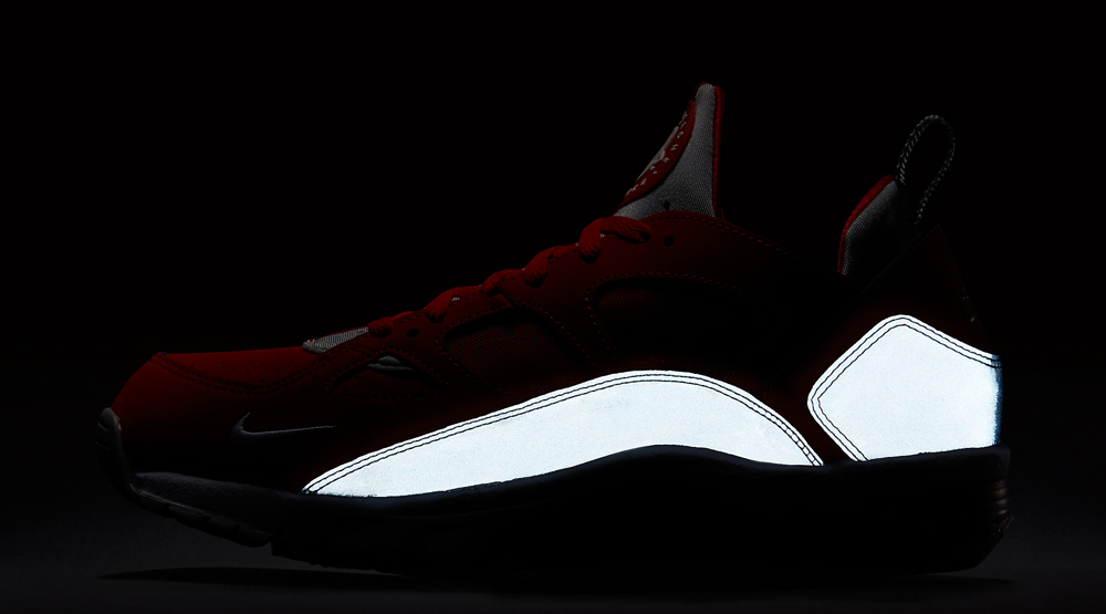 Nike Air Huarache Trainer Low Red Silver Reflective