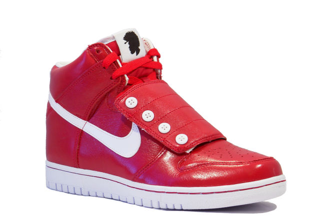 nike high dunks with straps