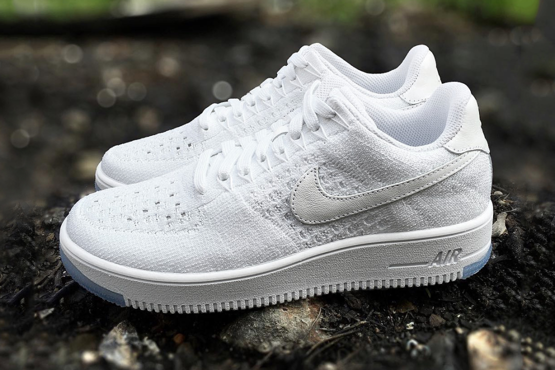 air force 1 white flyknit