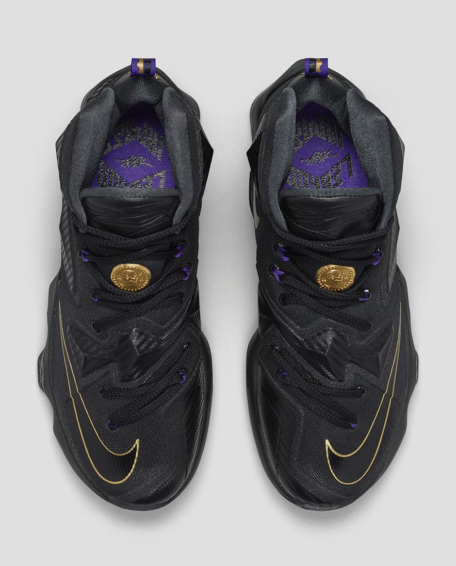 lebron 13 black and gold