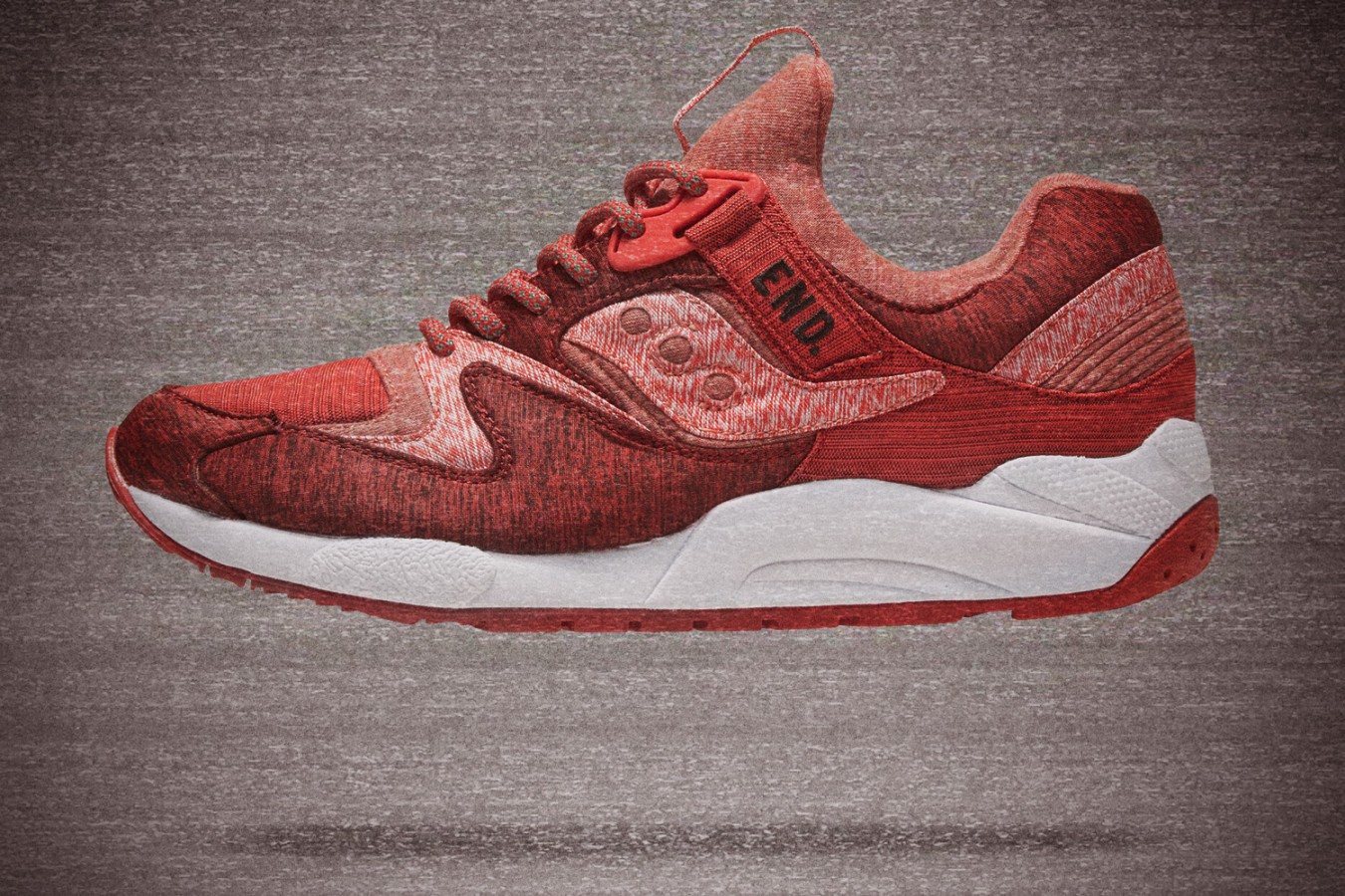 END Saucony Grid 9000 Red Noise