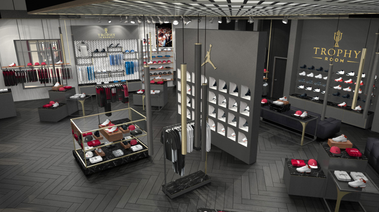 Marcus Jordan Sneaker Store Trophy Room