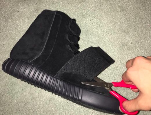 Kanye West Strapless adidas Yeezy 750 Boost