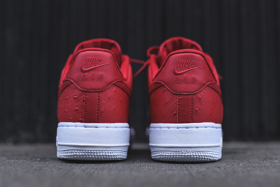Nike Air Force 1 Red Ostrich
