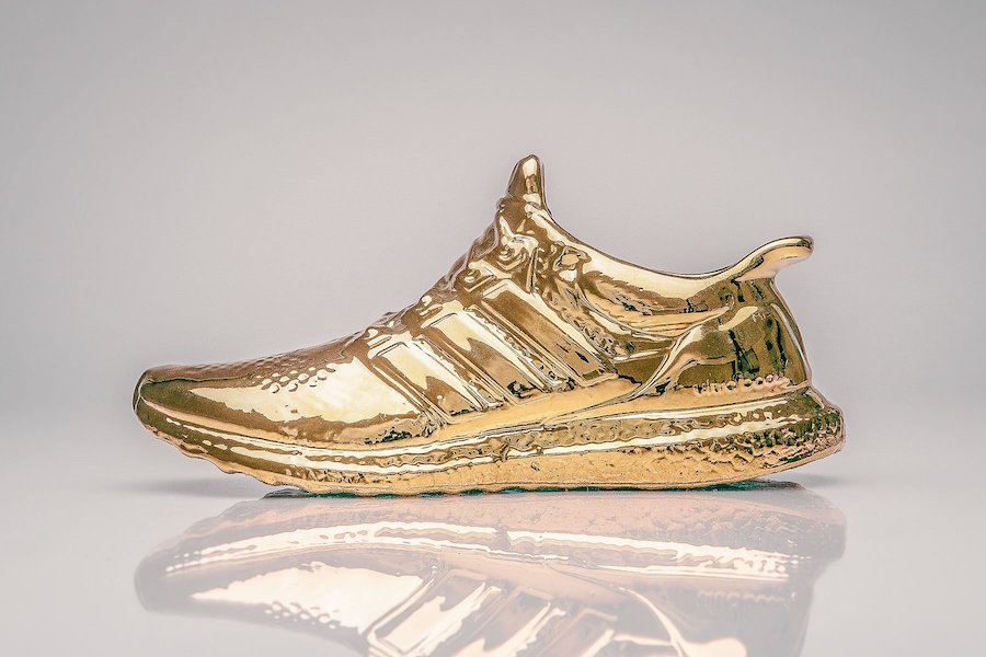 adidas Ultra Boost Gold Sculptures
