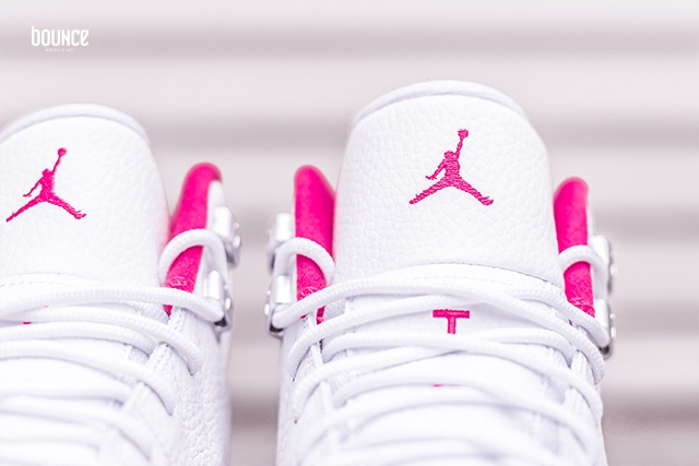 Air Jordan 12 Valentines Day White Pink
