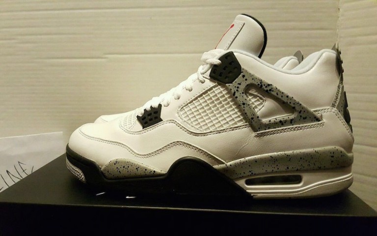 Nike Air Jordan 4 OG 89 White Cement 2016 - Sneaker Bar Detroit