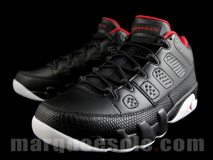 Air Jordan 9 Low Black White Release 