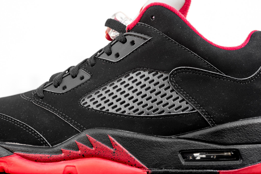 Alternate 90 Air Jordan 5 Low Black Red