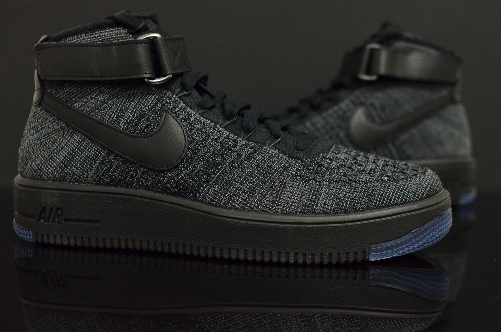 air force one flyknit black