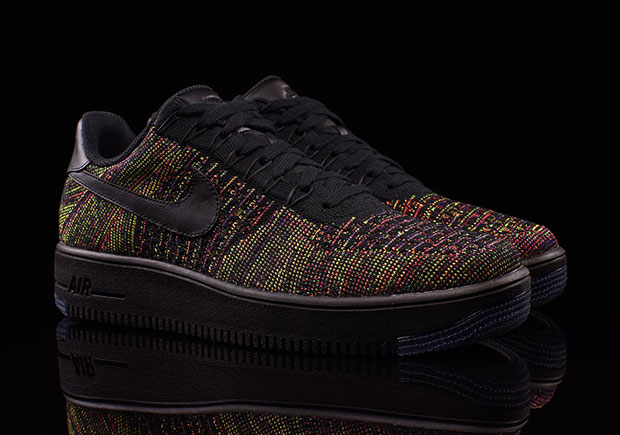 Nike Air Force 1 Low Flyknit Black Multicolor