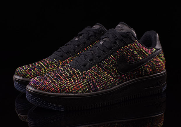 nike air force one flyknit black