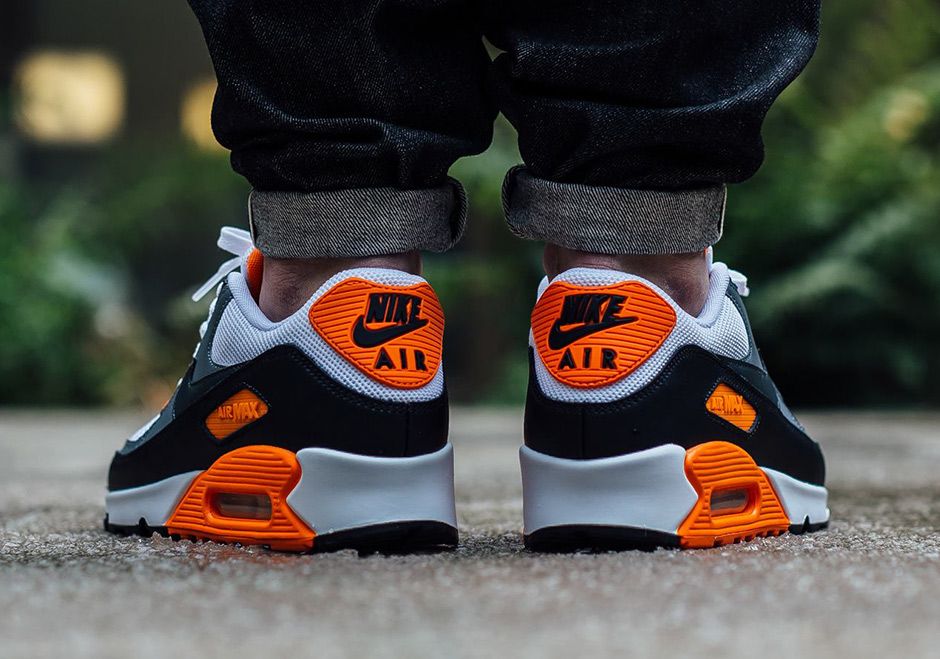 White black store orange air max