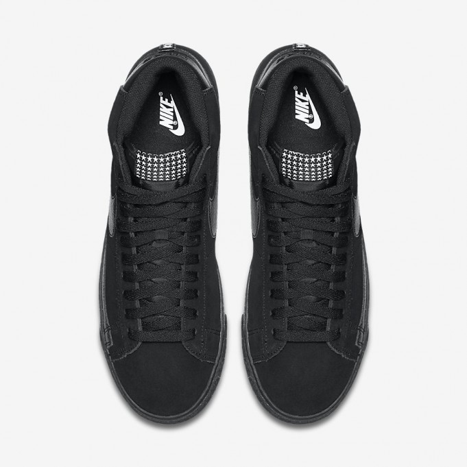 Nike Blazer Mid PRM VNTG Stars Black White - Sneaker Bar Detroit