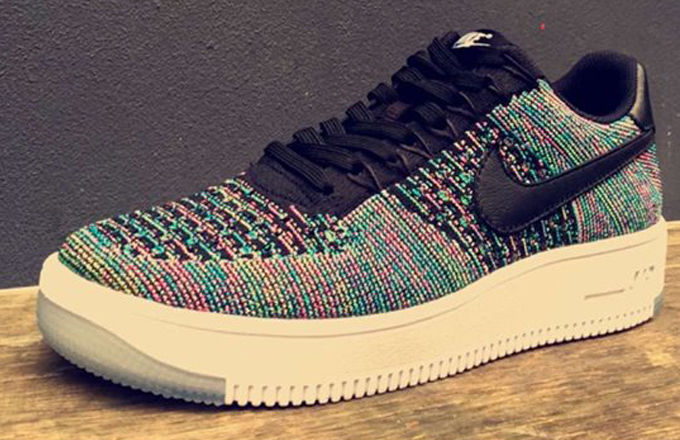 air force 1 flyknit multicolor