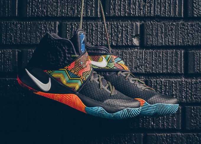 nike kyrie 2 bhm multi color basketball shoes