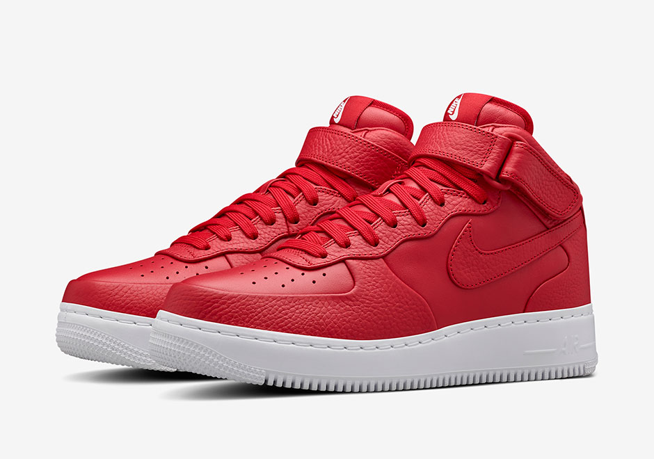 All Red Mid Air Force Ones