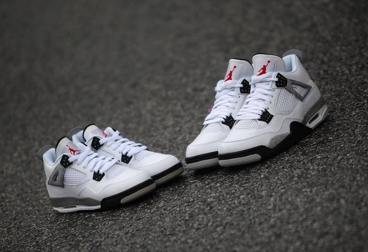 White Cement Air Jordan 4 OG Nike Air
