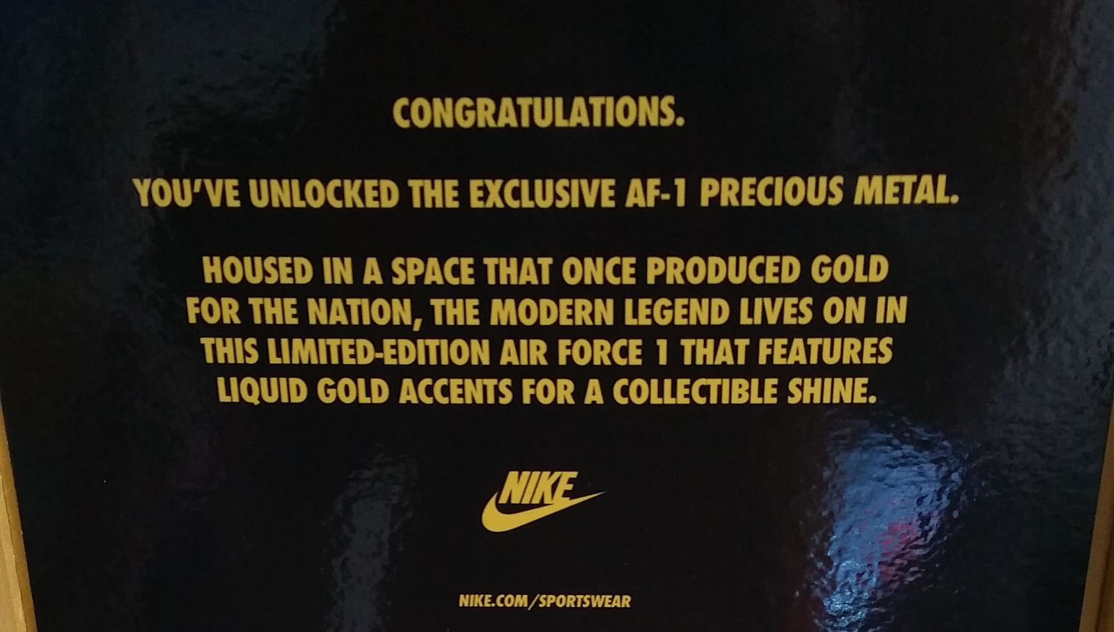 Nike Air Force 1 Super Bowl Precious Metal