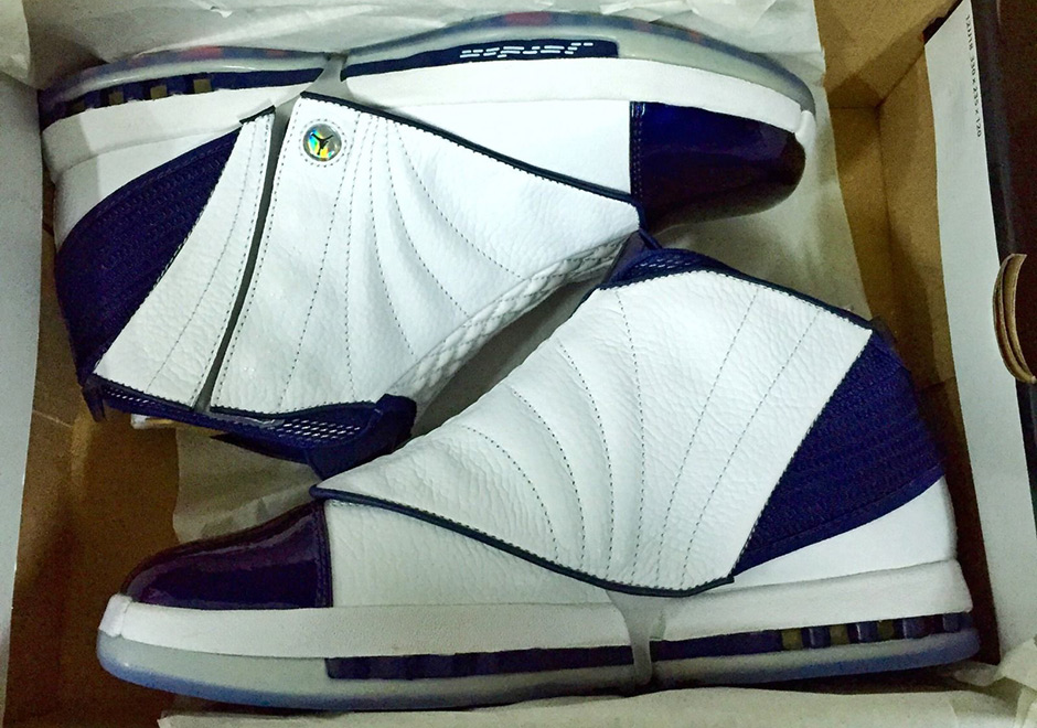 Jordan 16 white and blue on sale