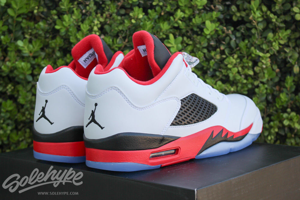 Fire Red Air Jordan 5 Low Available