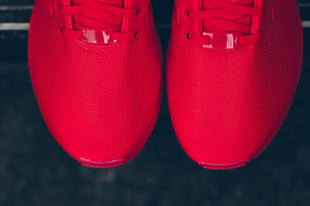 Red adidas ZX Flux
