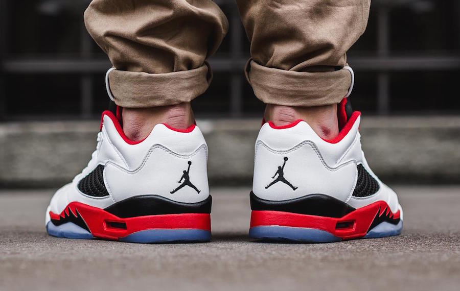 fire red 5 on feet