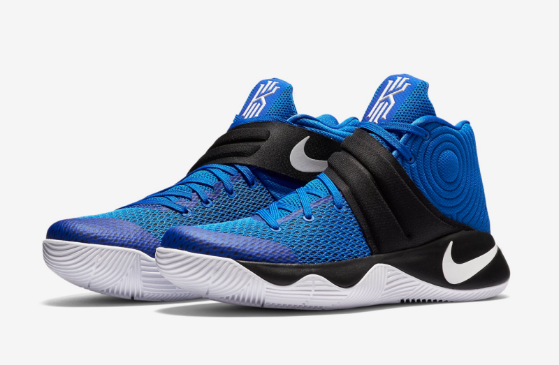 kyrie 2 shoes blue and white