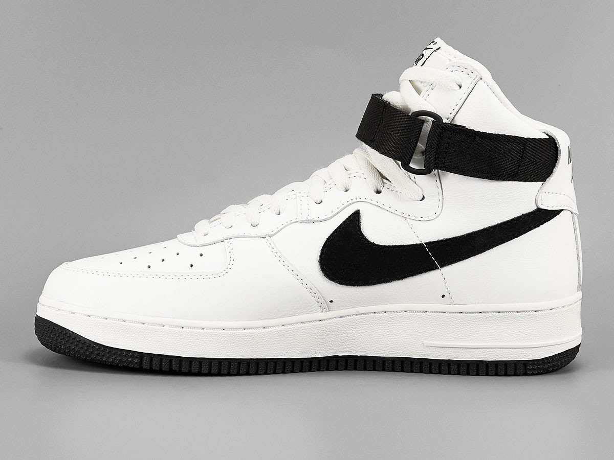 air force ones high top black and white