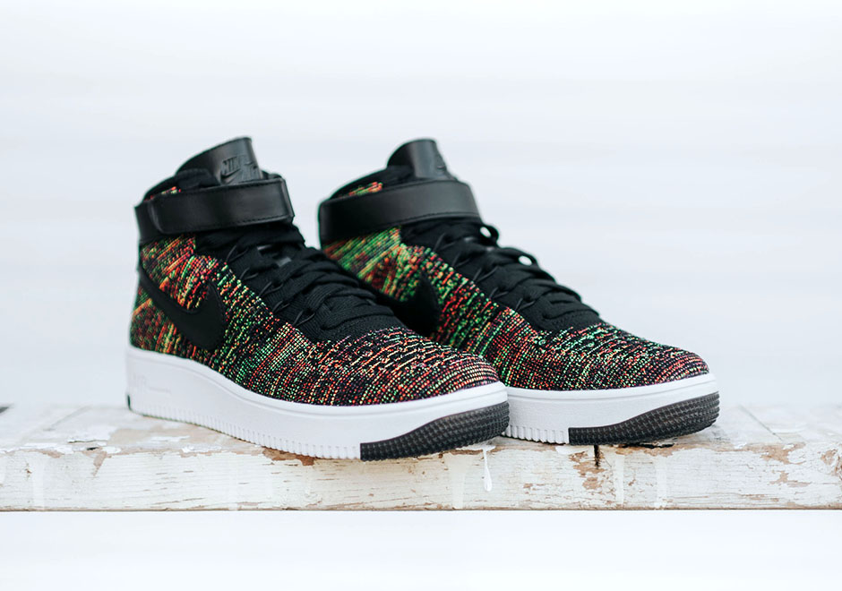 Nike Air Force 1 Mid Flyknit Multicolor 