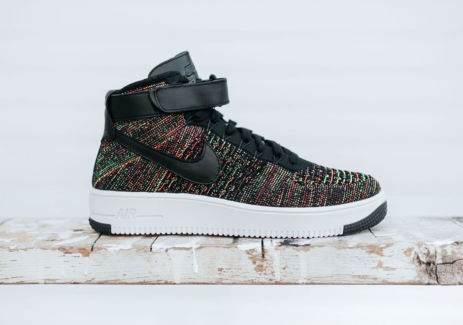 nike air force 1 high flyknit multicolor