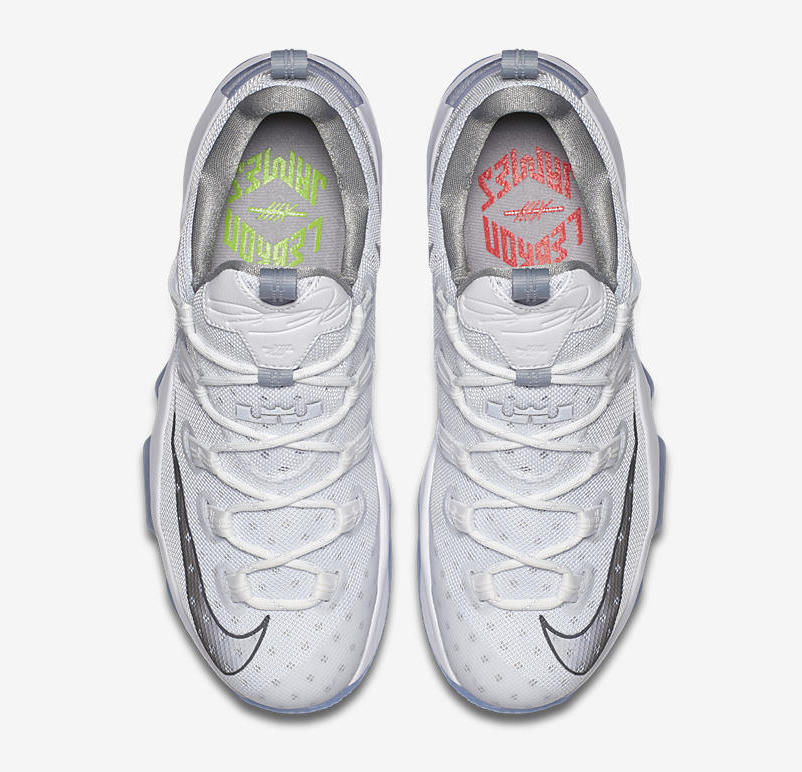 Nike LeBron 13 Low Metallic Silver High Velocity