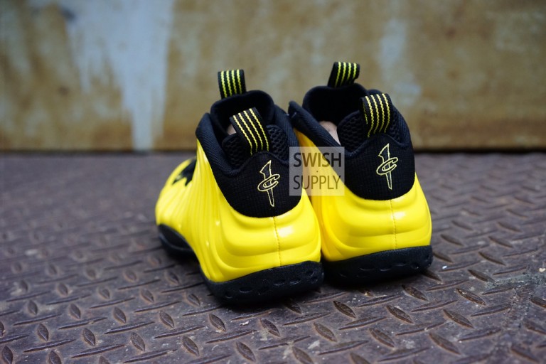 wu tang foamposite on feet